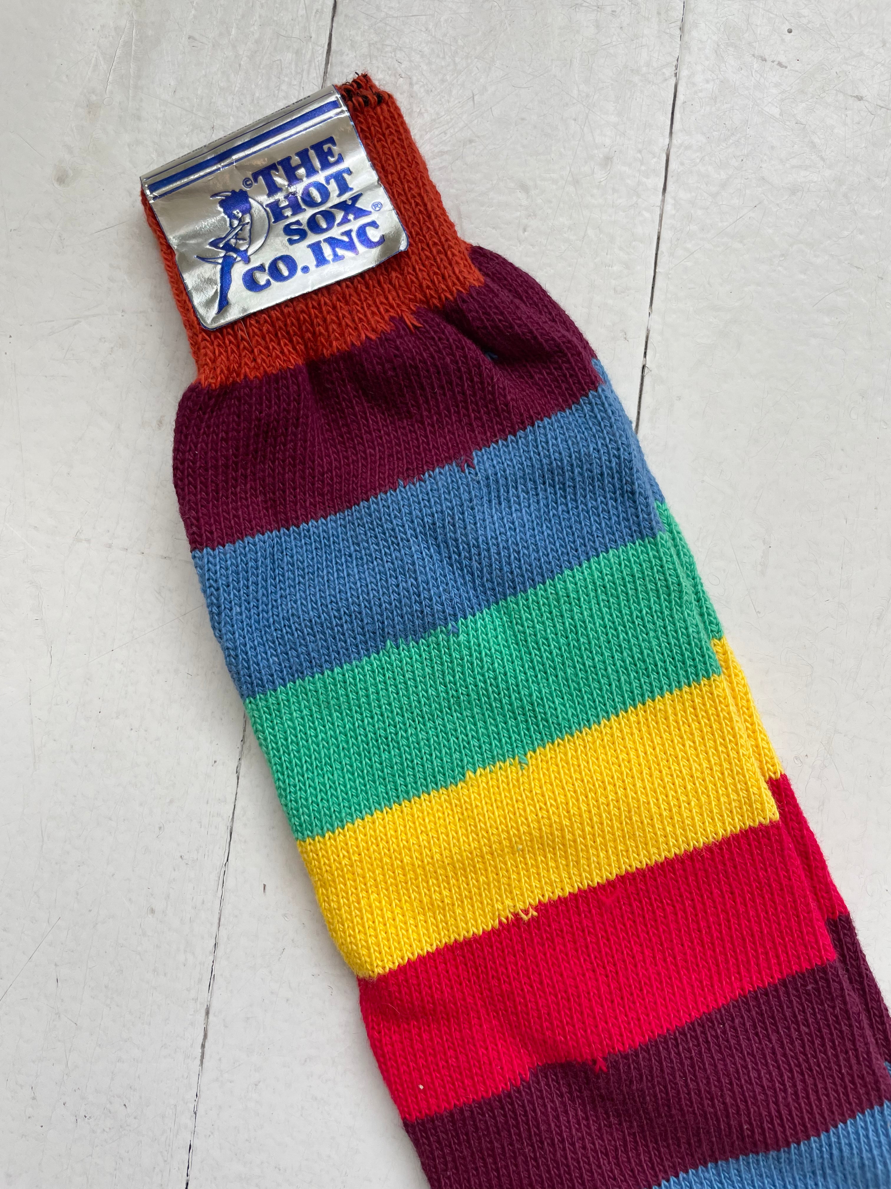 1970s Rainbow Knee Socks