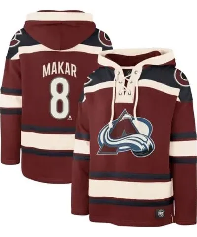 '47 Men's NHL Cale Makar Colorado Avalanche Player Name & Number Lacer Pullover Hoodie