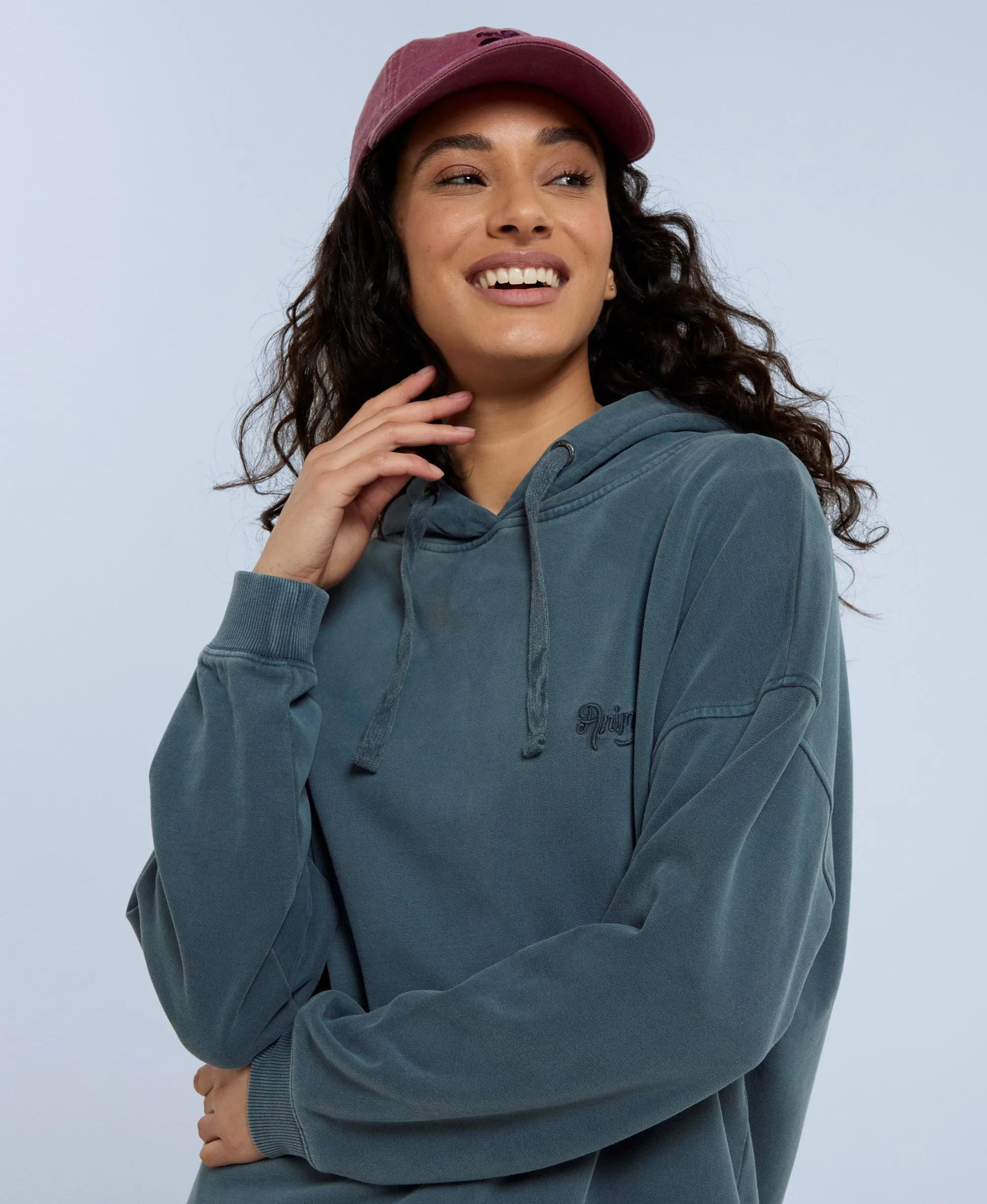 Amber Womens Relaxed Hoodie - Petrol