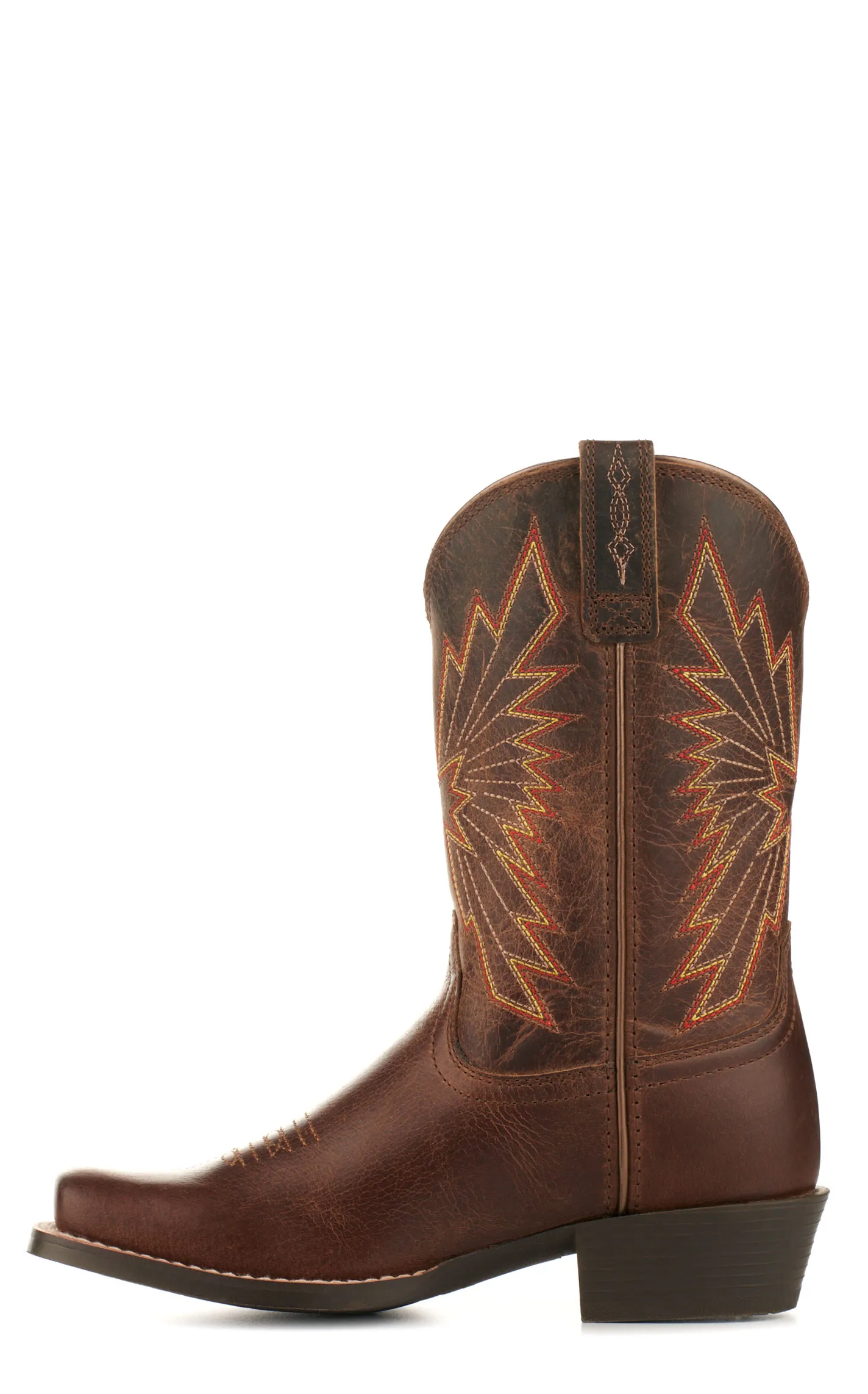 Ariat Youth Decatur Honey Bee Brown Punchy Square Toe Cowboy Boots