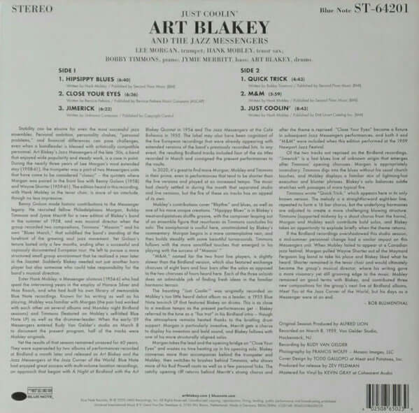 Art Blakey & The Jazz Messengers ~ Just Coolin'