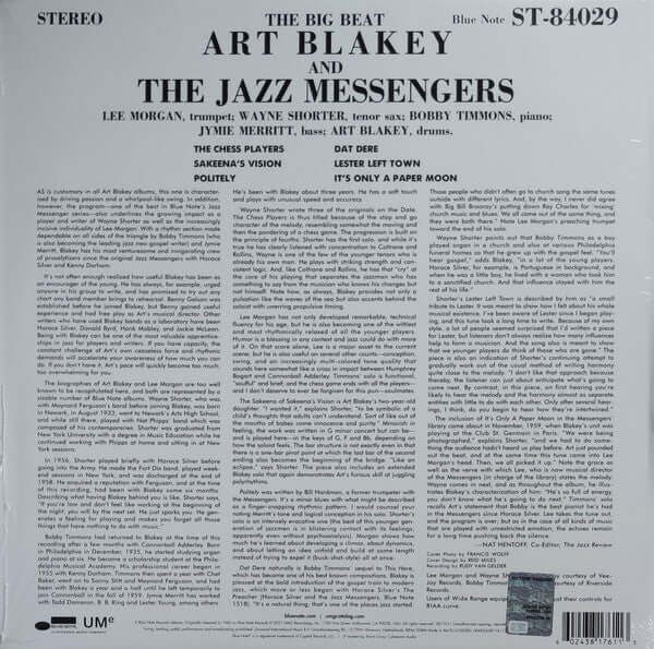 Art Blakey & The Jazz Messengers ~ The Big Beat