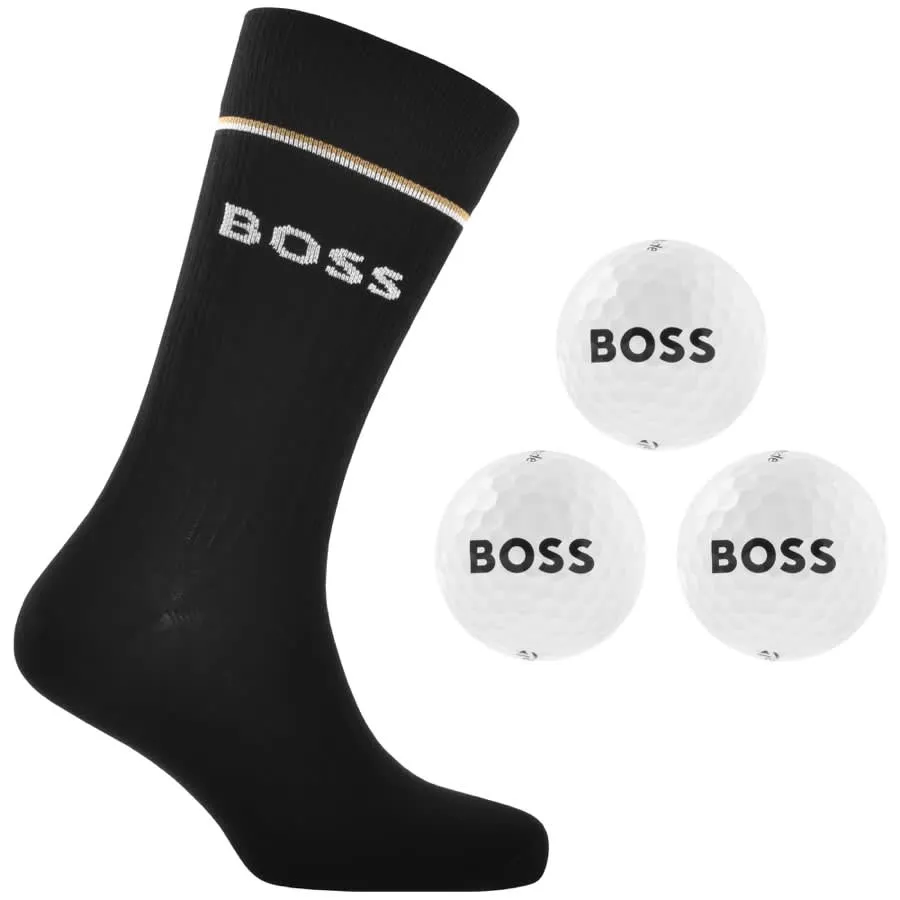 BOSS Socks Golf Gift Set Black