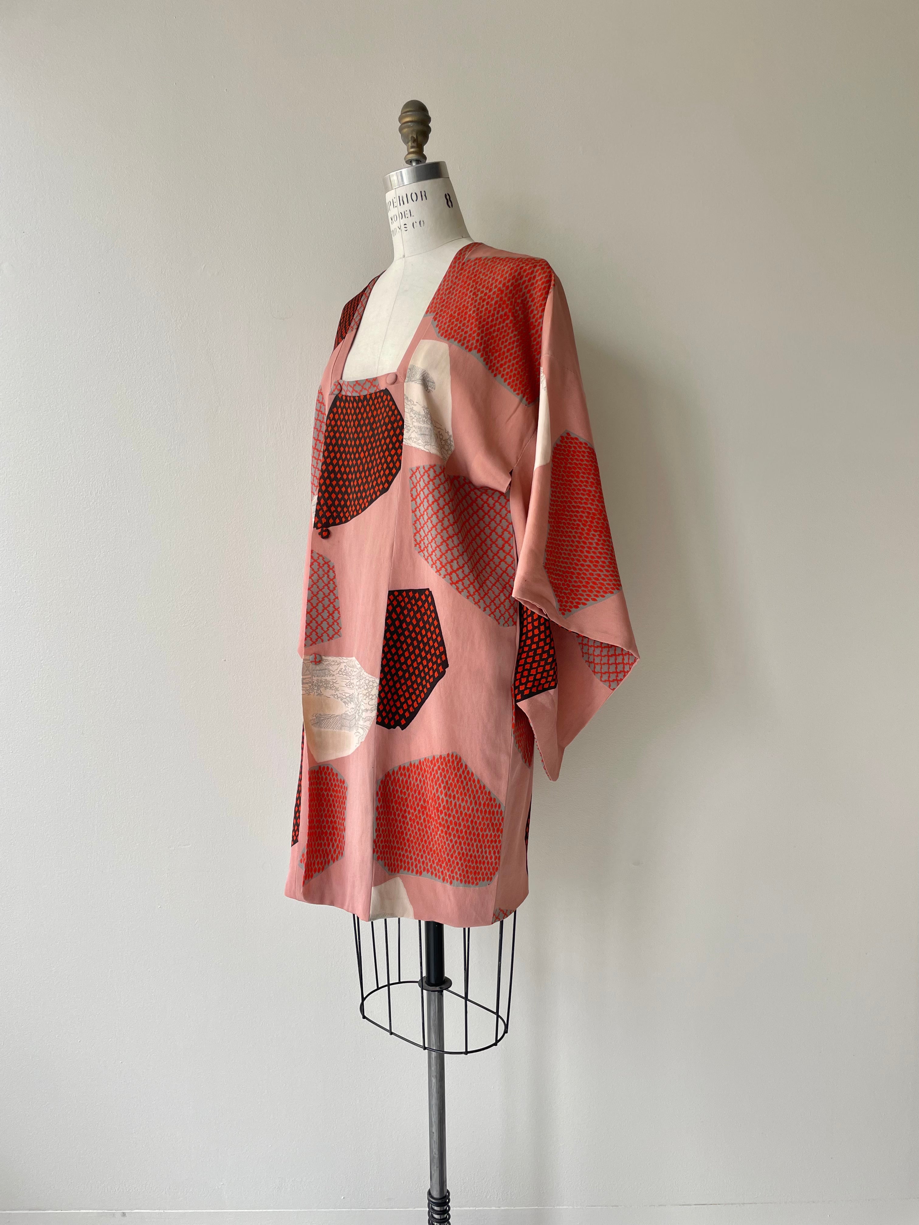 Boulder Rose Silk Haori