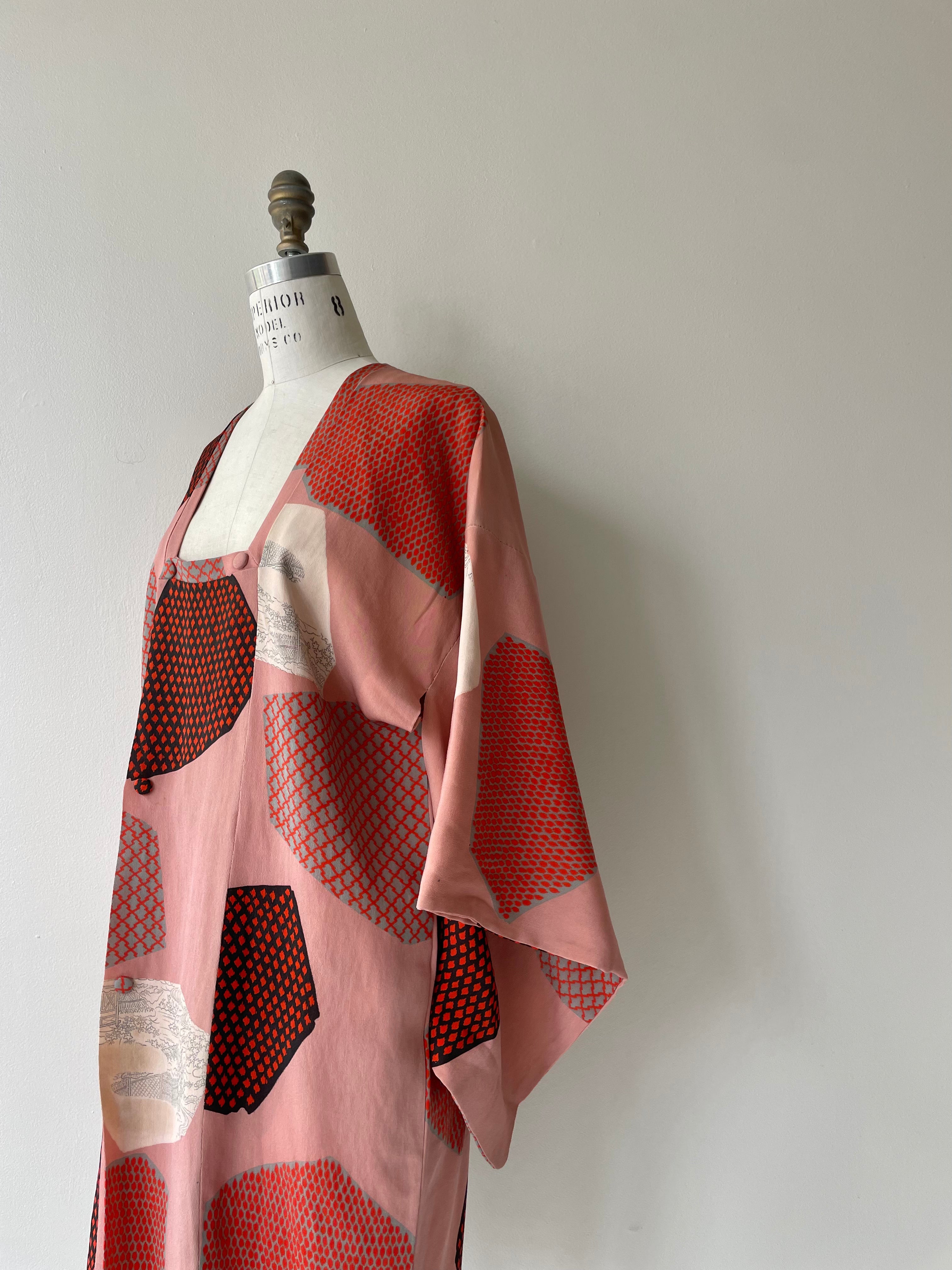 Boulder Rose Silk Haori