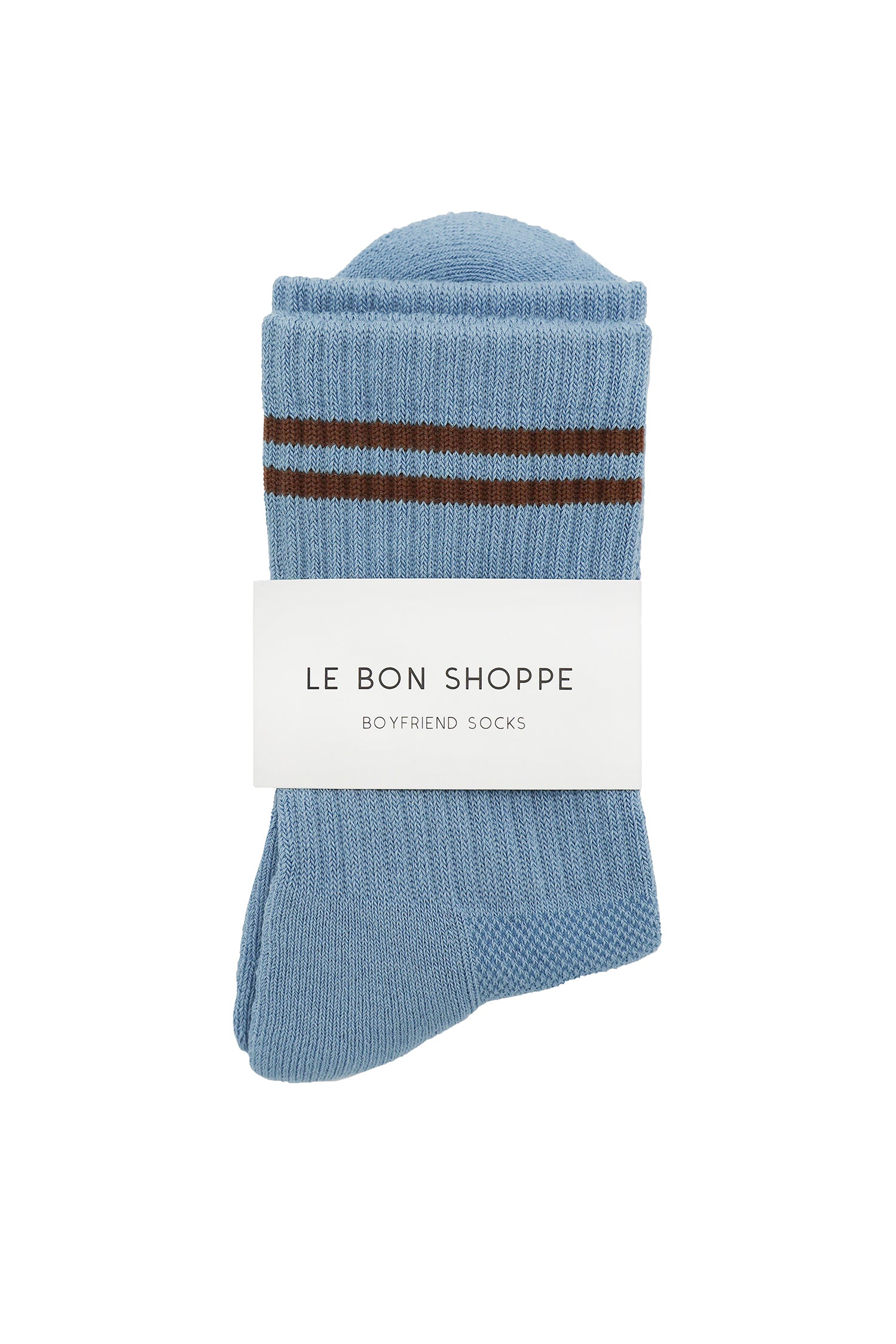 Boyfriend Socks in Powder Blue