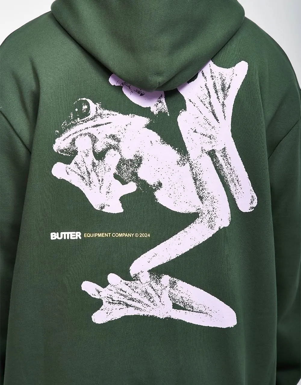 Butter Goods Amphibian Pullover Hoodie - Dark Green