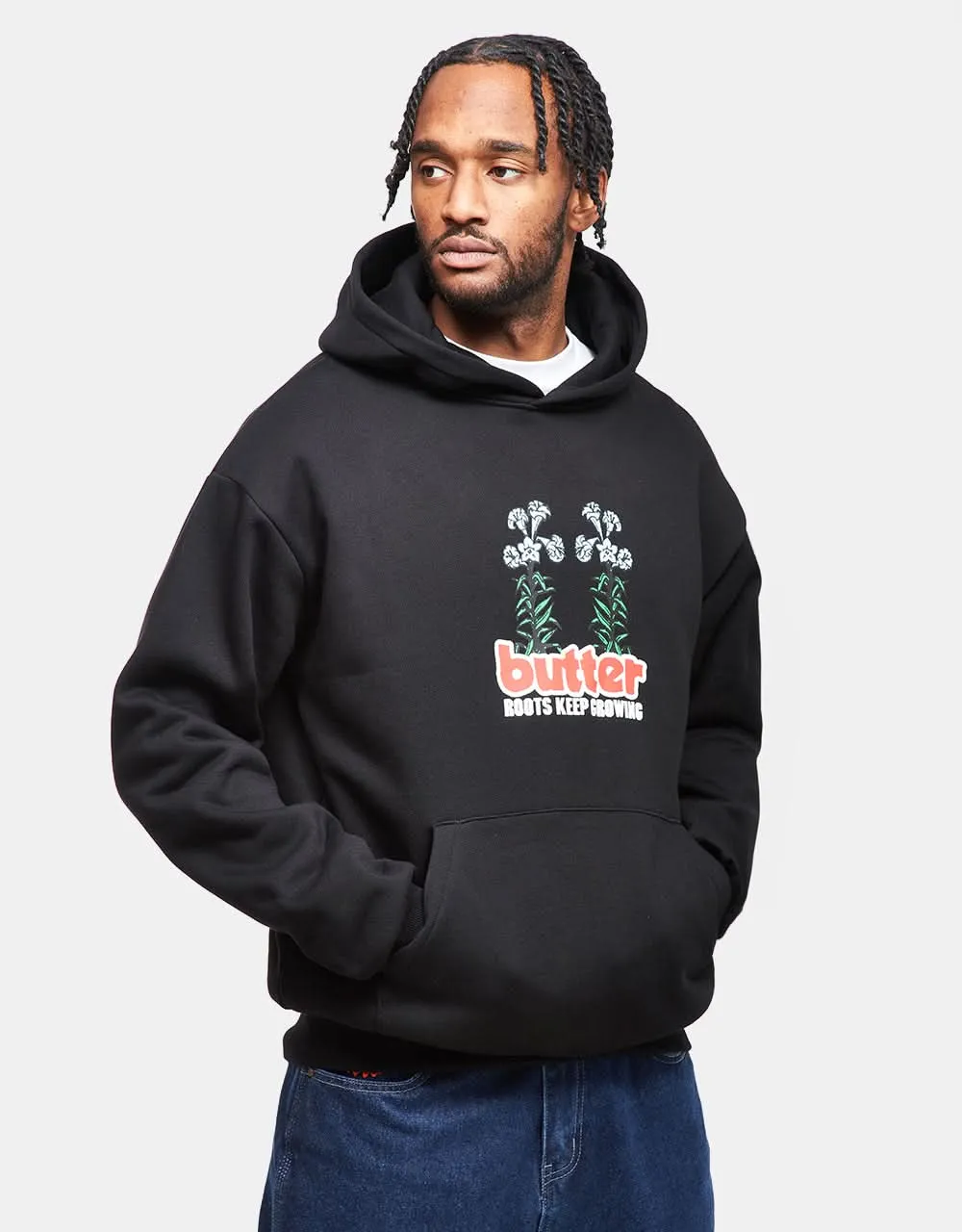 Butter Goods Roots Pullover Hoodie - Black