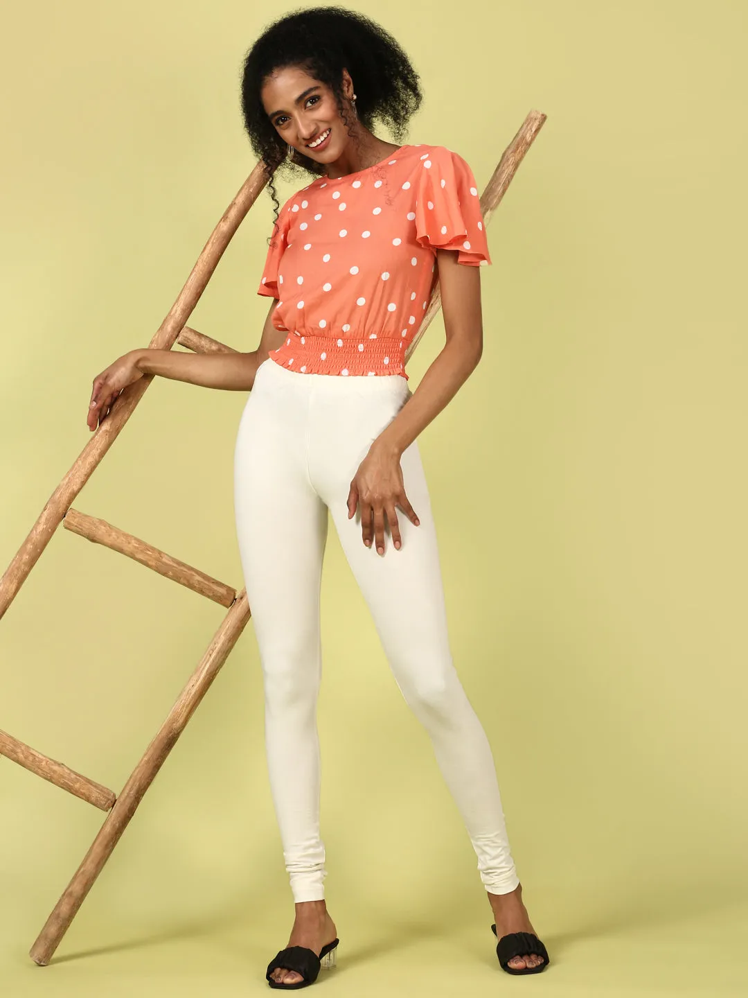 Churidar Leggings-Offwhite