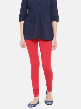 Churidar Leggings-Red