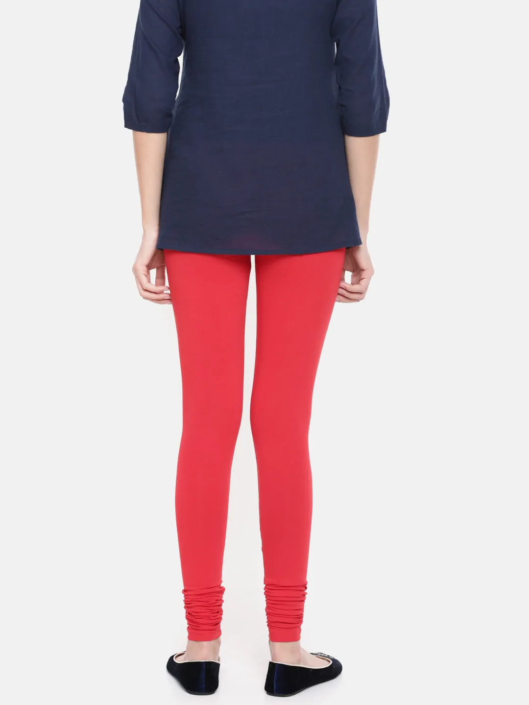 Churidar Leggings-Red