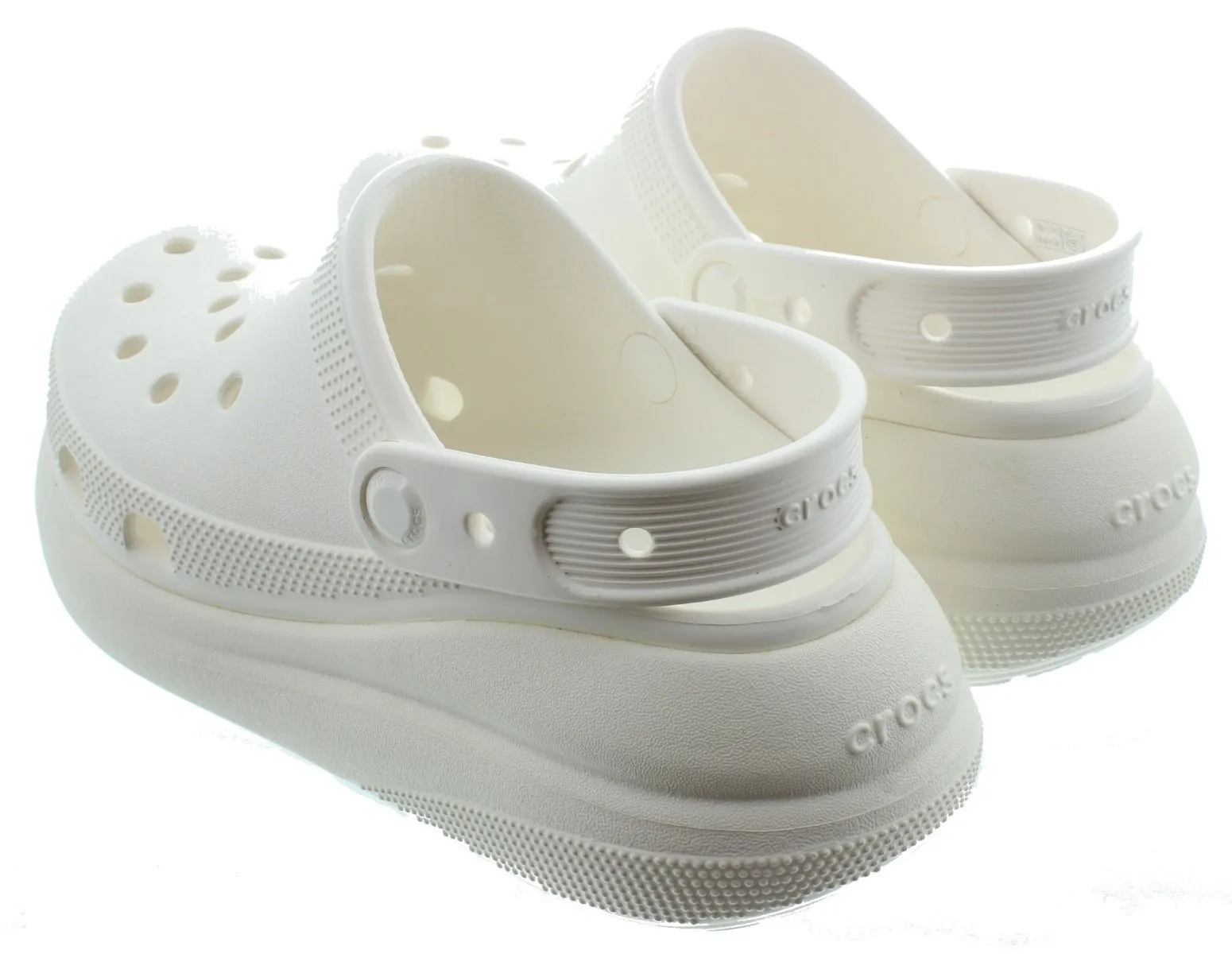 CROCS Ladies Classic Crush Clogs In White