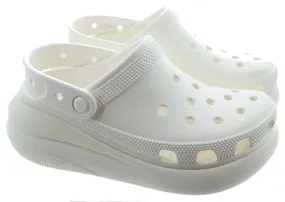 CROCS Ladies Classic Crush Clogs In White