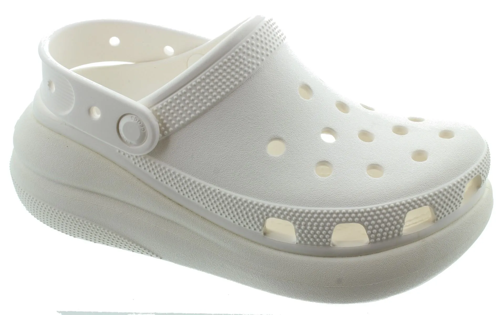 CROCS Ladies Classic Crush Clogs In White