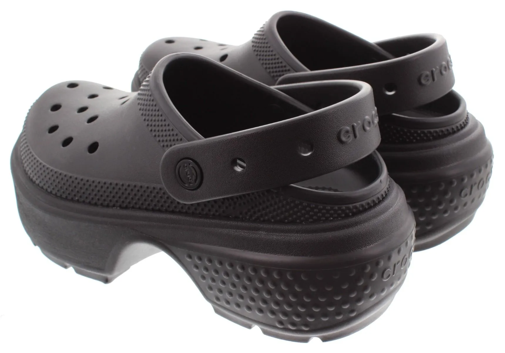 CROCS Ladies Stomp Clogs In Black