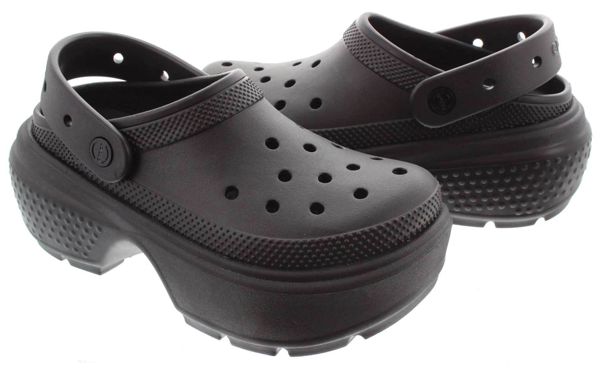 CROCS Ladies Stomp Clogs In Black