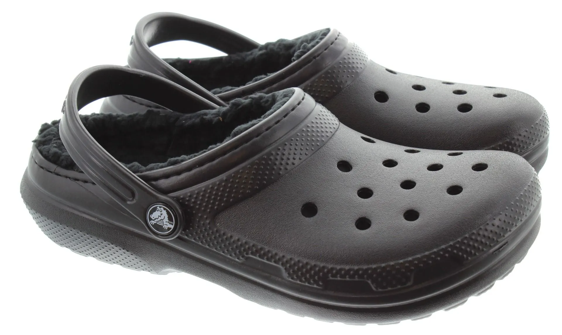 CROCS Youths Lined Clogs In Black