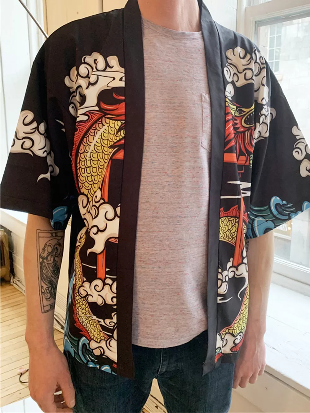 Dragon Kimono Shirt | Anime Kimono