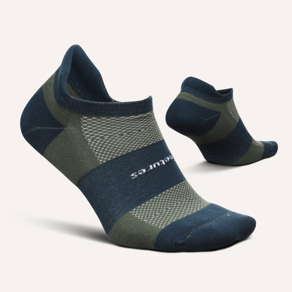 Feetures High Performance Cushion No Show Tab Socks - Moody Forest