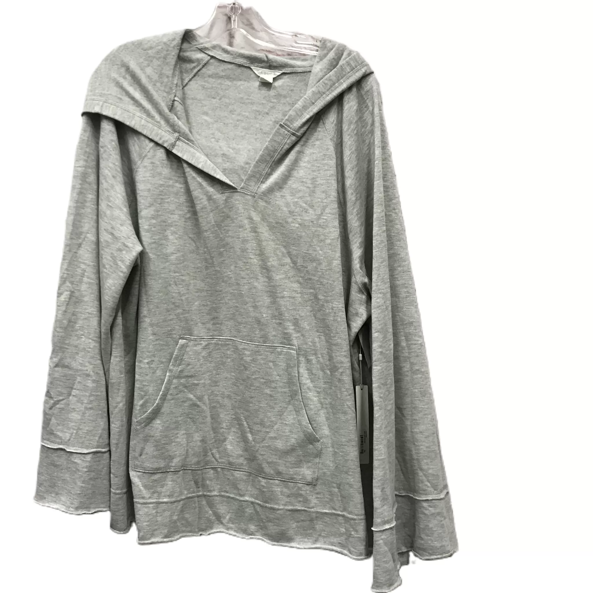 Grey Sweatshirt Hoodie By Caslon, Size: Xxl