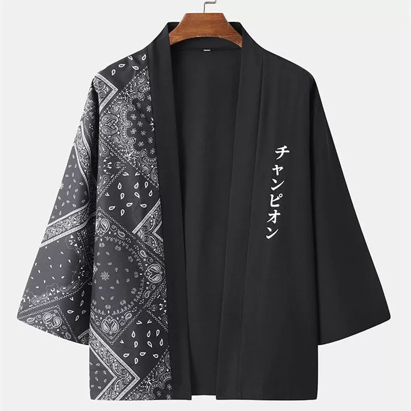 Kanji Paisley Kimono