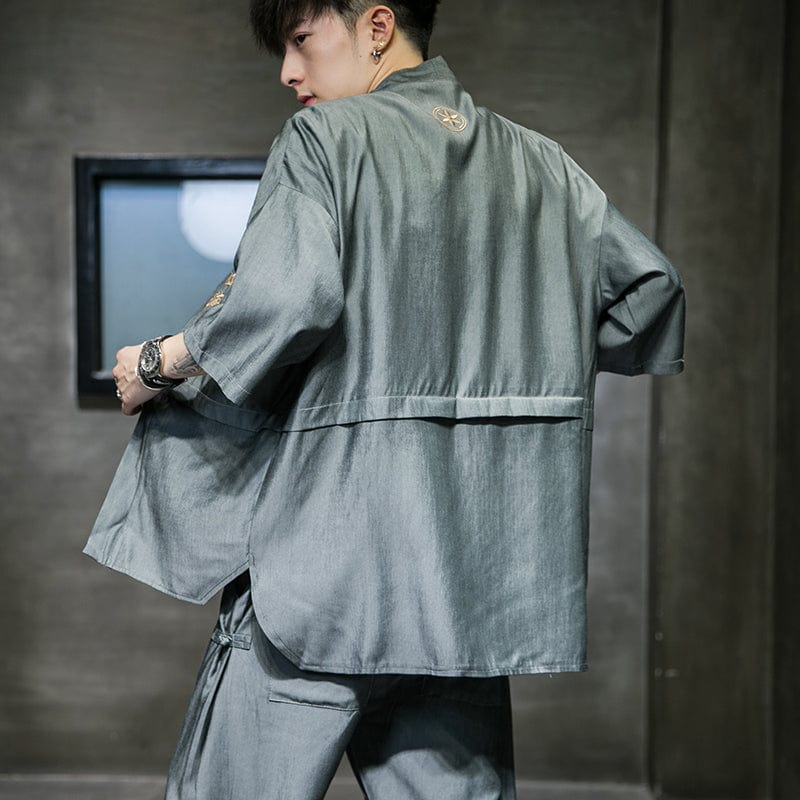 Kanji Silk Style Kimono