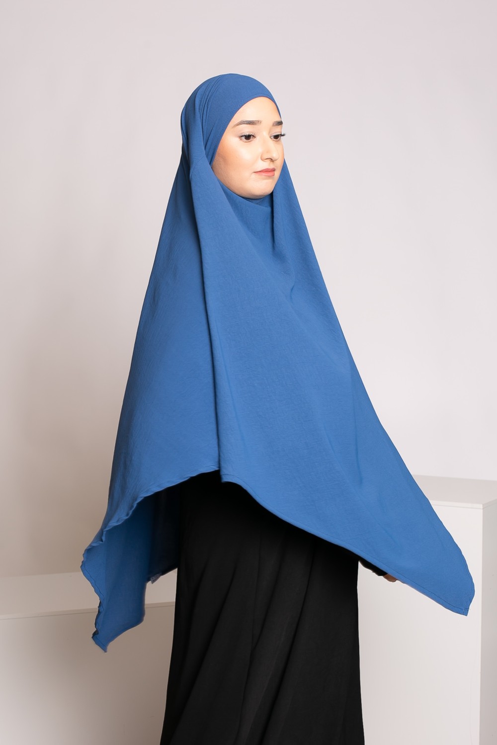 Khimar puntiagudo azul jazz