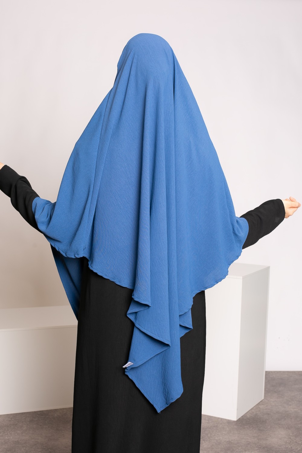 Khimar puntiagudo azul jazz