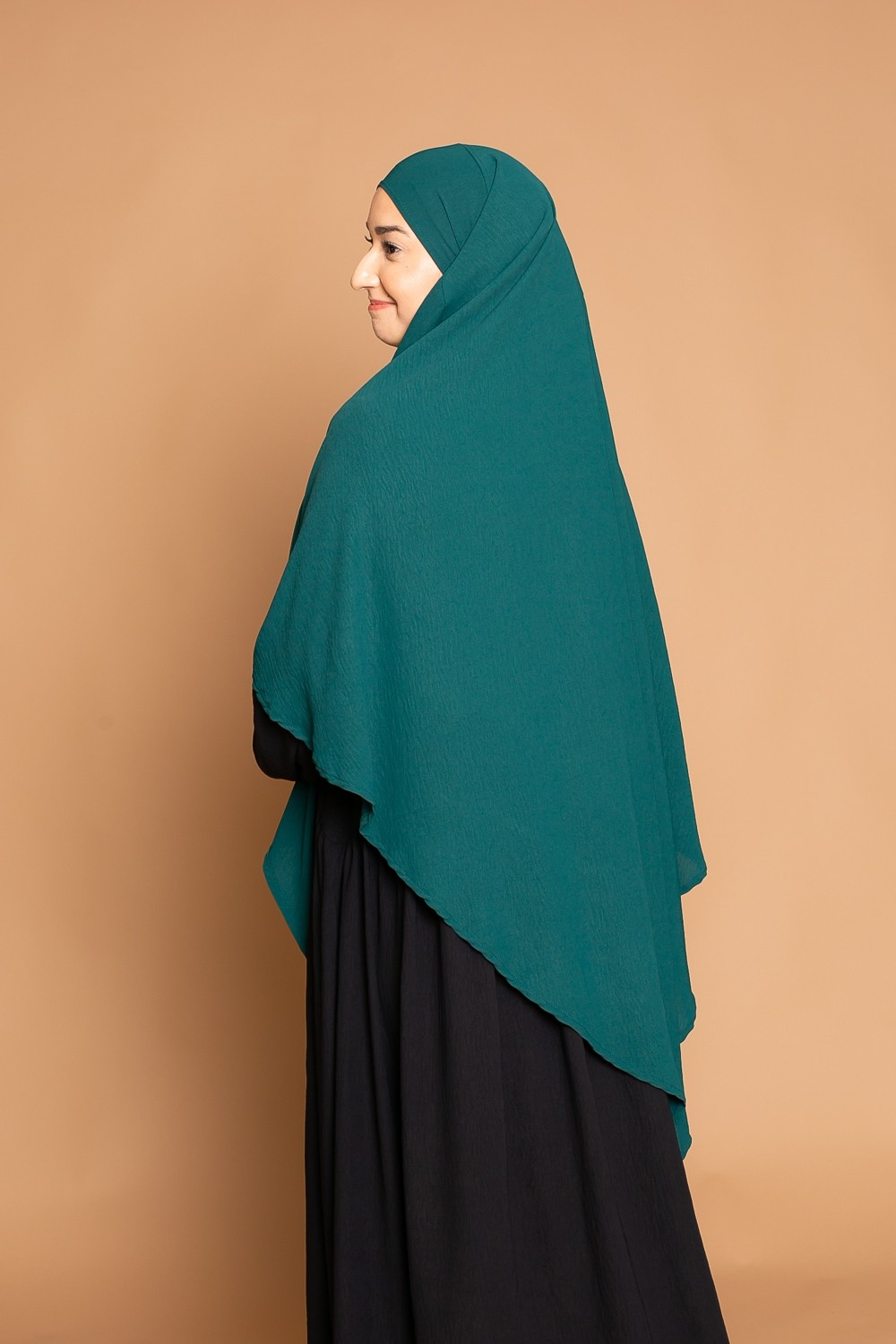 Khimar puntiagudo jazz verde oscuro