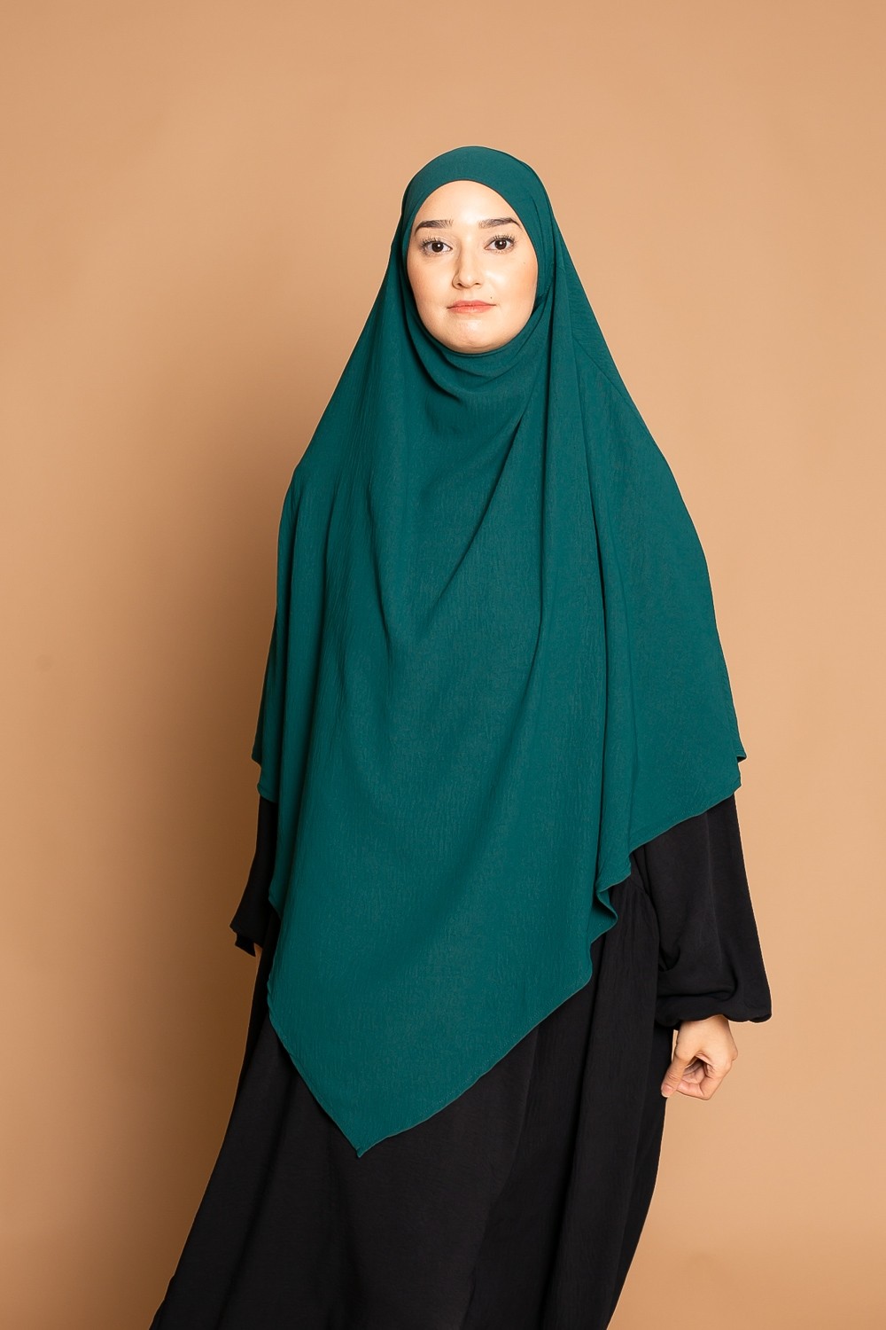 Khimar puntiagudo jazz verde oscuro