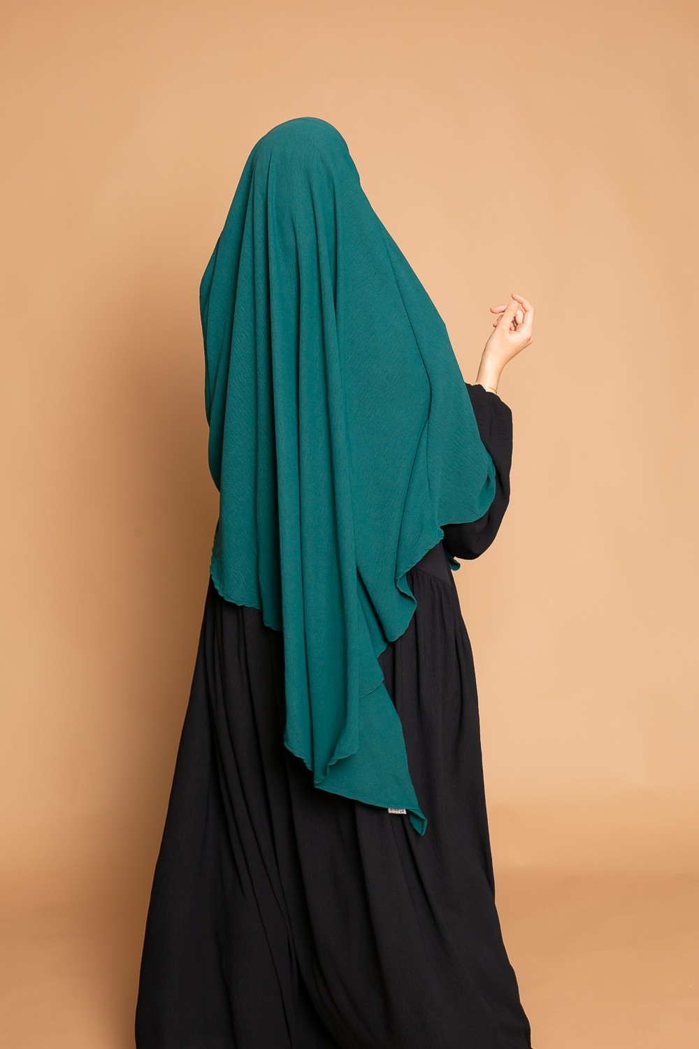 Khimar puntiagudo jazz verde oscuro