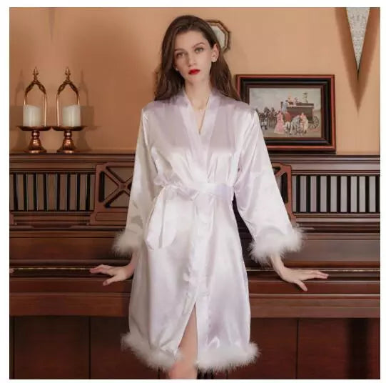 Kimono Bathrobe Gown Casual Sleepwear Intimate Lingerie