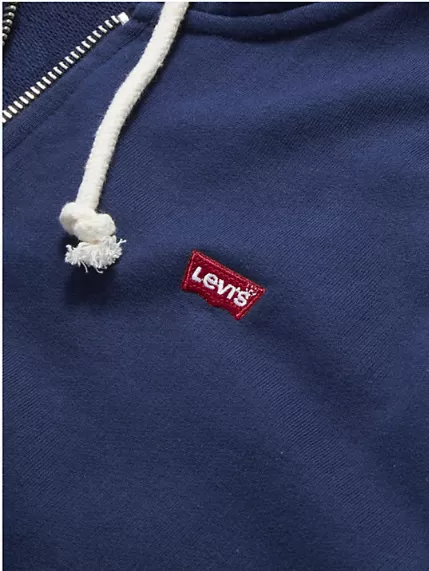 LEVI'S MEN'S NEW ORIGINAL ZIP-UP HOODIE - NAVAL ACADEMY