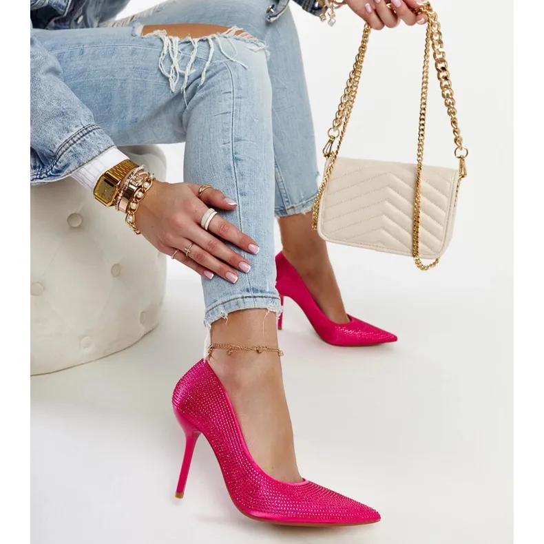 Liena dark pink high heels