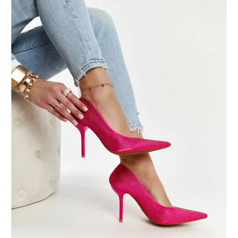 Liena dark pink high heels