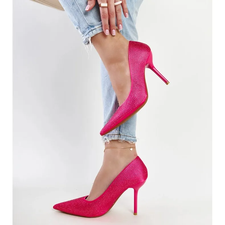 Liena dark pink high heels