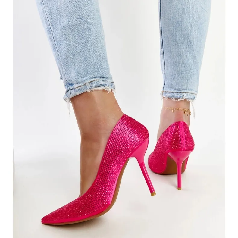 Liena dark pink high heels