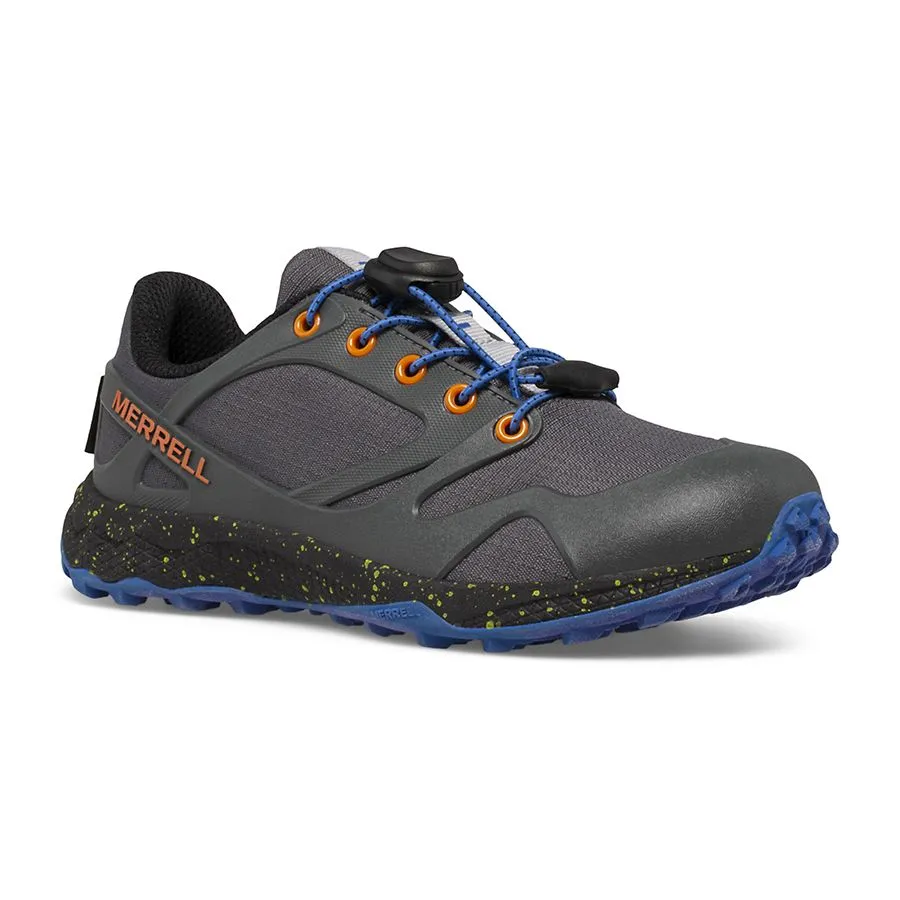 Merrell Boys Altalight Waterproof Low A/C Hiking Shoes- Dark Grey/Orange