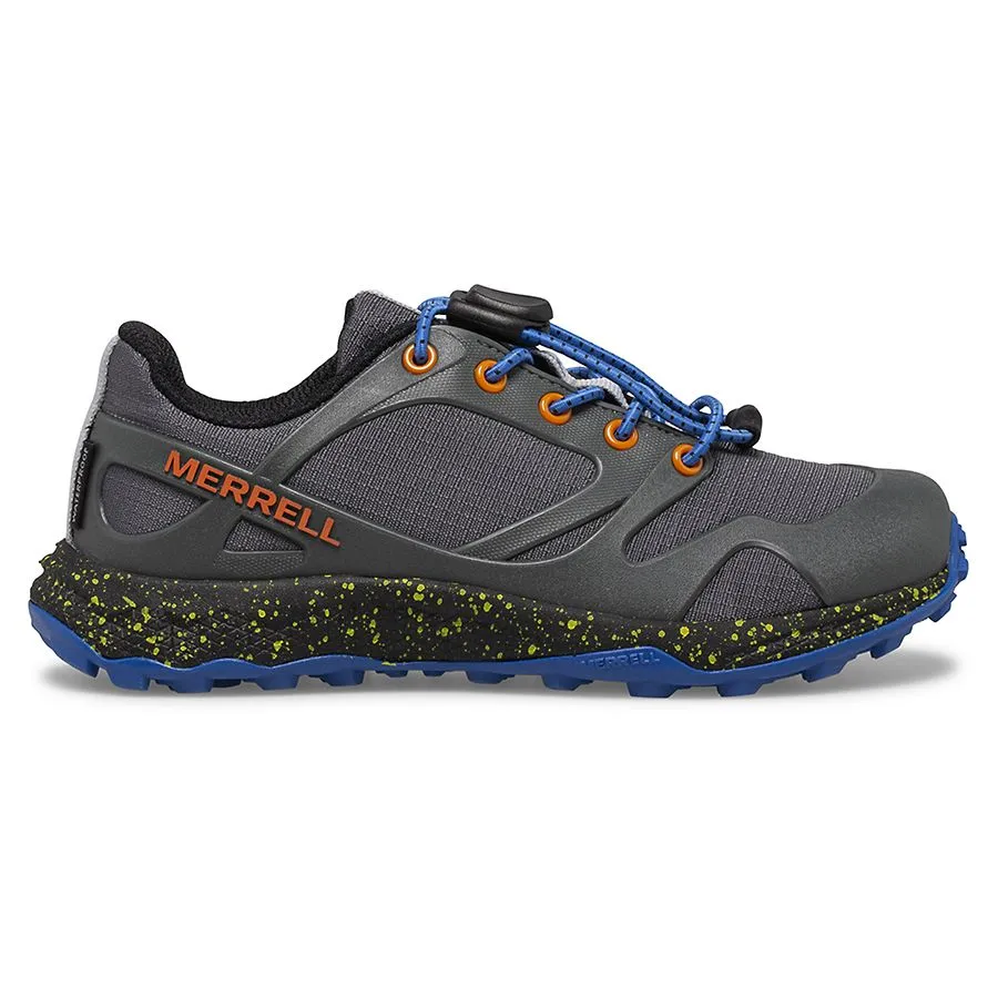 Merrell Boys Altalight Waterproof Low A/C Hiking Shoes- Dark Grey/Orange