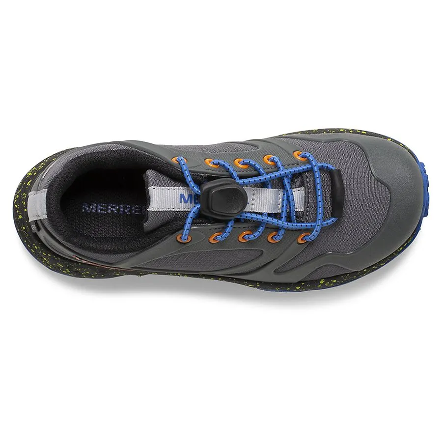 Merrell Boys Altalight Waterproof Low A/C Hiking Shoes- Dark Grey/Orange