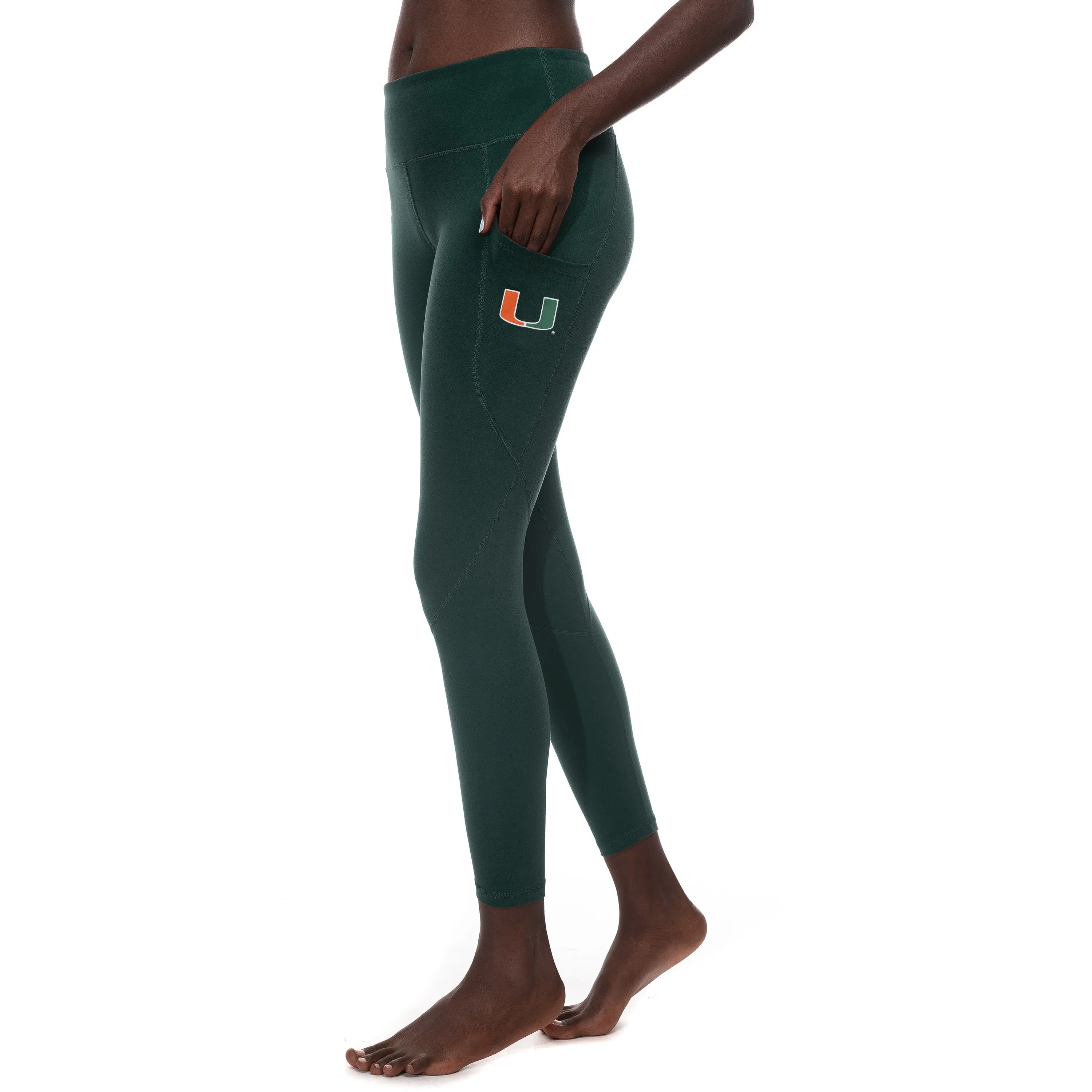 Miami Hurricanes ZooZatz Pocket Leggings - Green