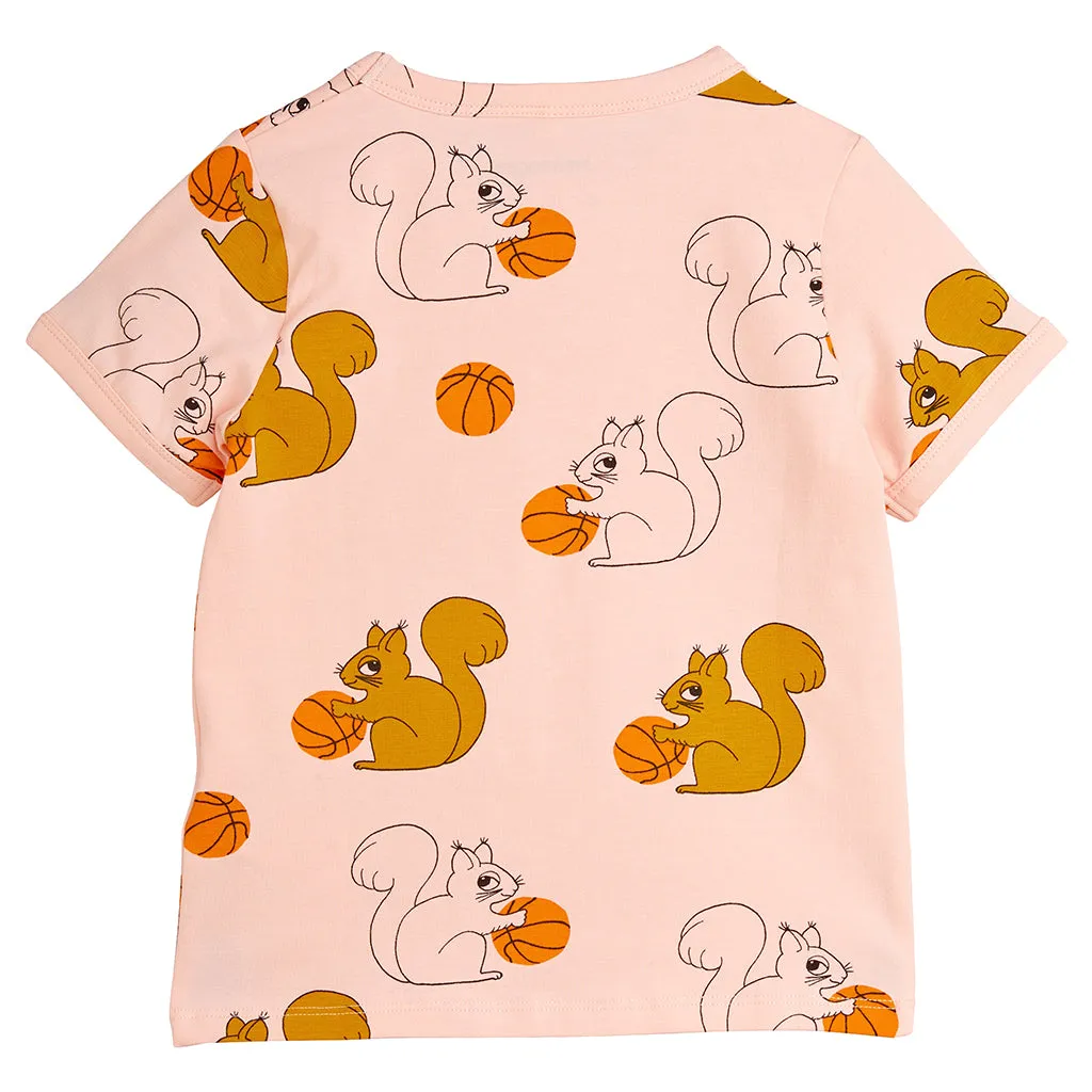 Mini Rodini Child Squirrels T-shirt Pink