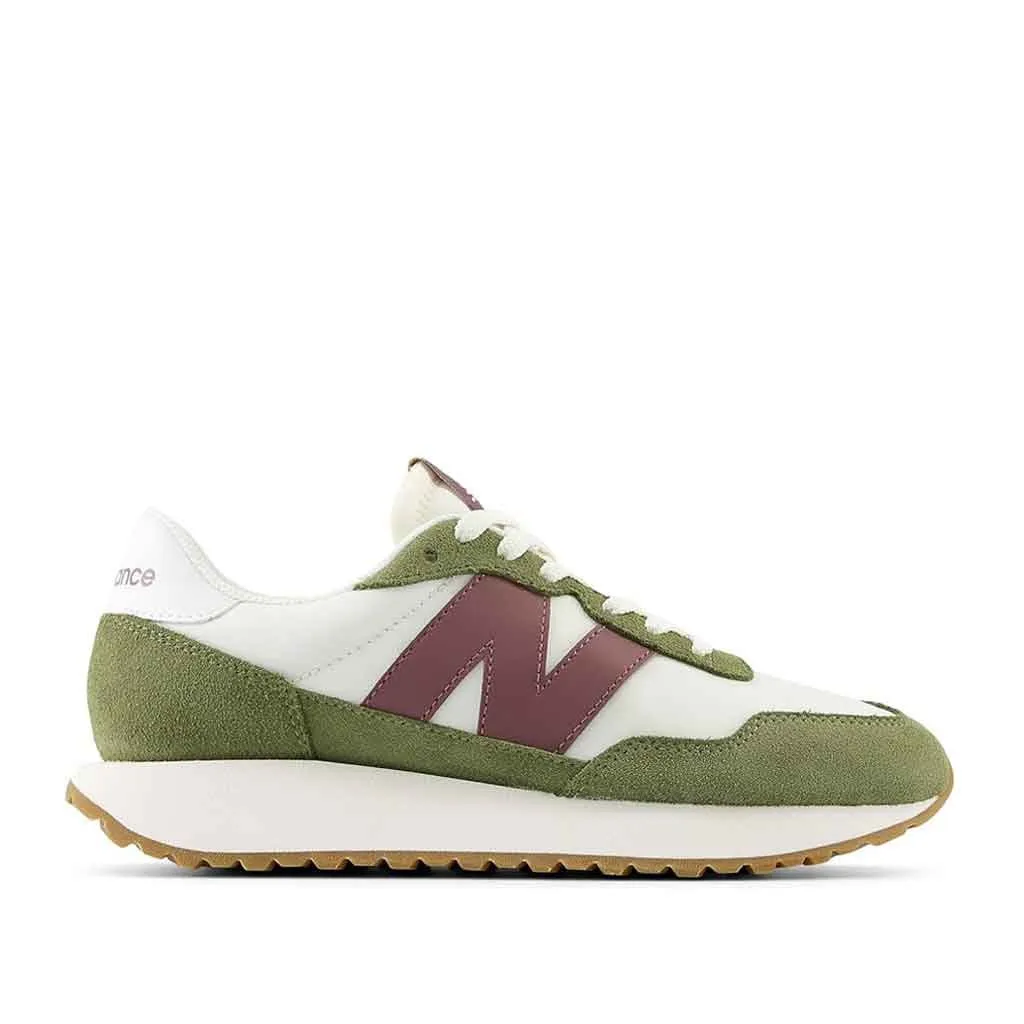 New Balance 237 Sneaker for Women- Green/White