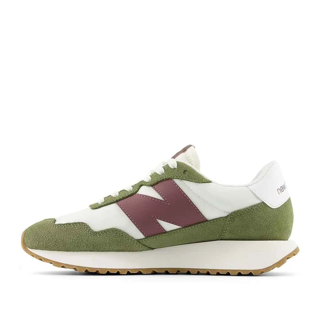 New Balance 237 Sneaker for Women- Green/White