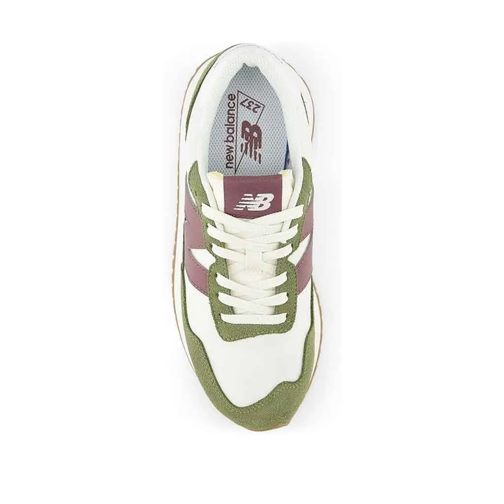 New Balance 237 Sneaker for Women- Green/White