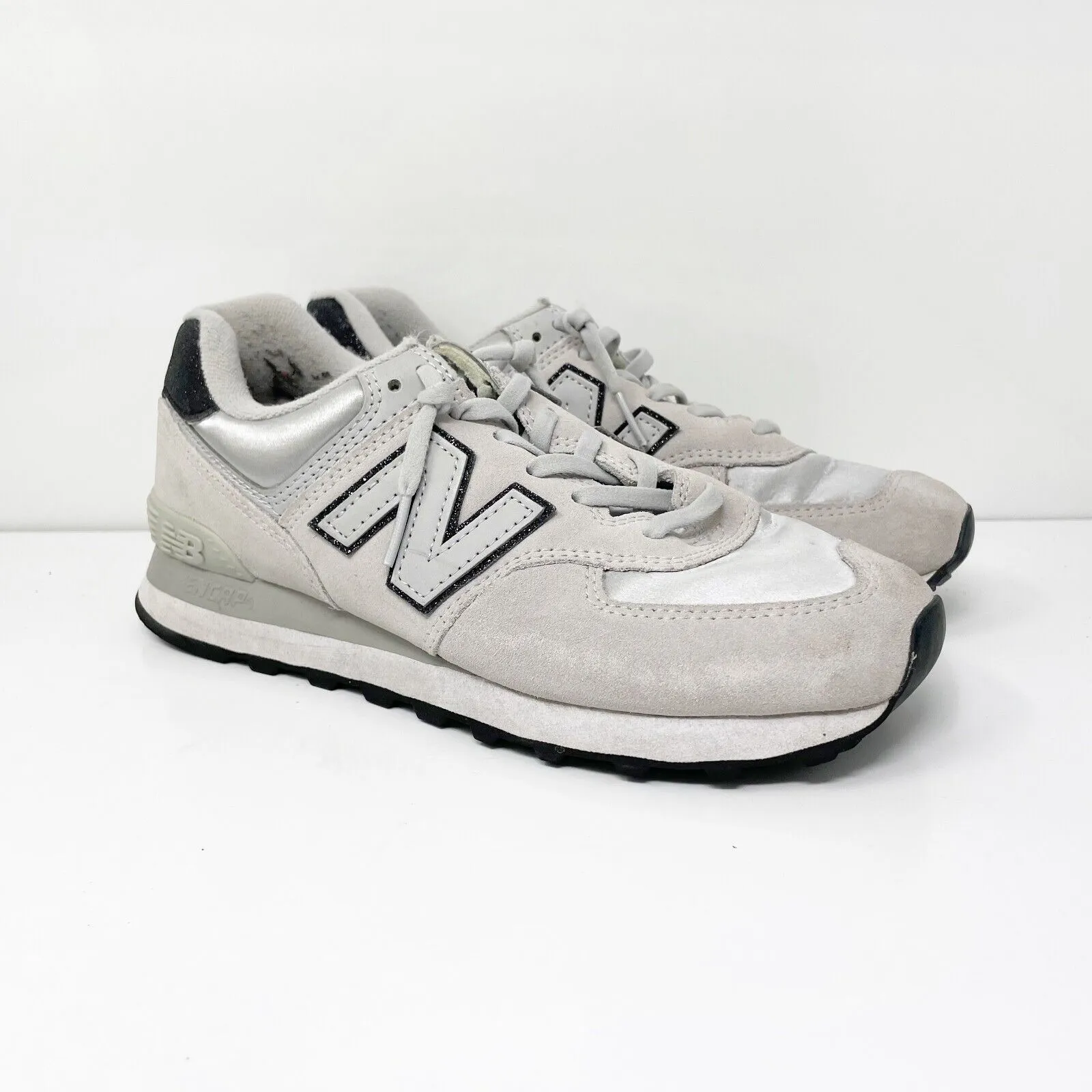 New Balance Womens 574 V2 WL574FM2 Gray Casual Shoes Sneakers Size 8 B