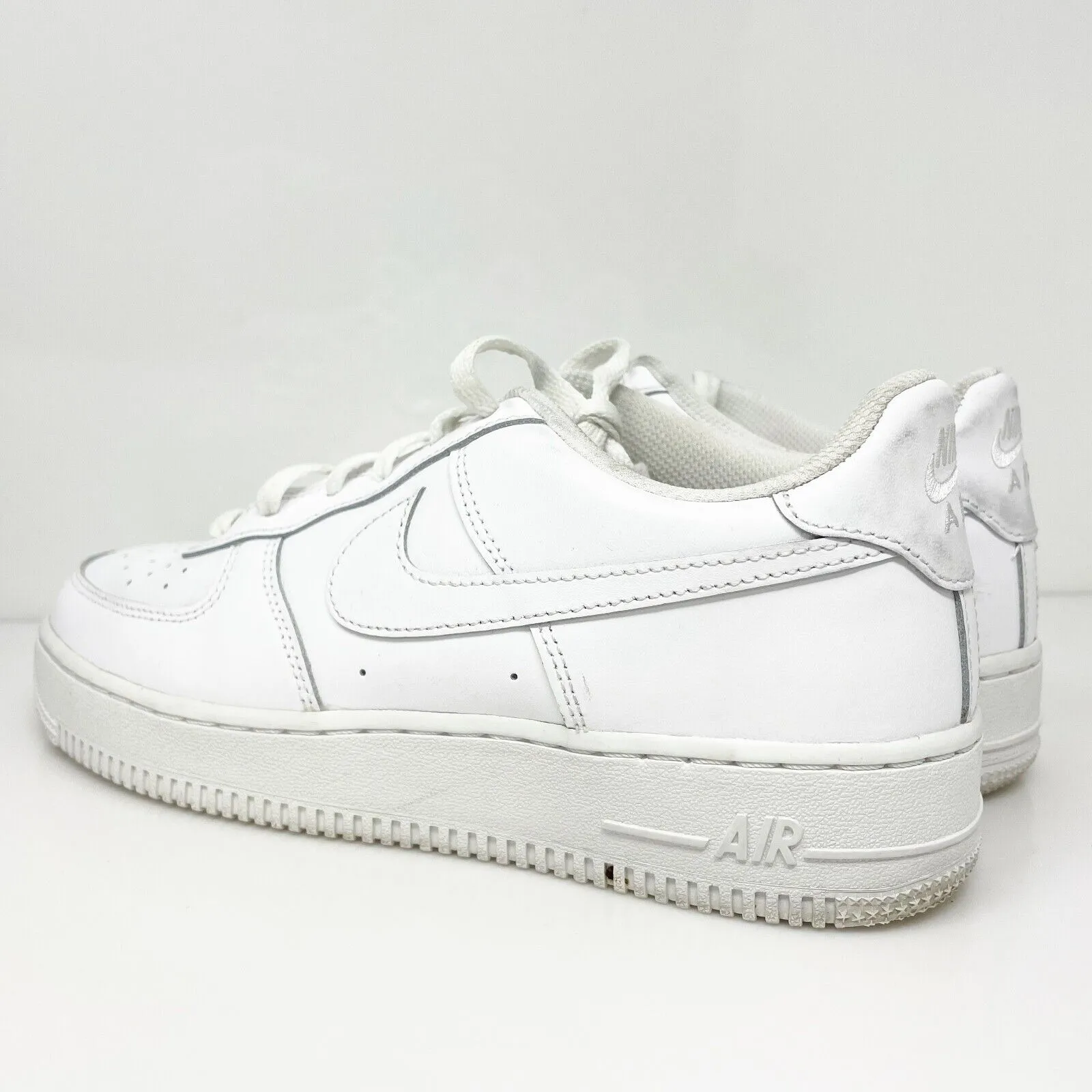 Nike Boys Air Force 1 Low 314192-117 White Casual Shoes Sneakers Size 7Y