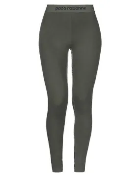 Paco Rabanne Women Leggings Military green M INT