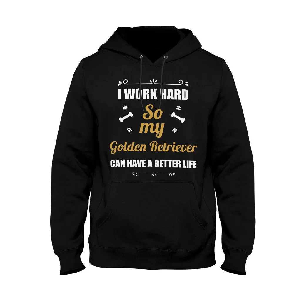 Personalized Unisex Hoodie, I Work Hard