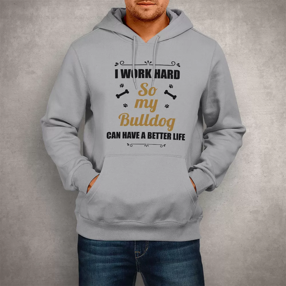 Personalized Unisex Hoodie, I Work Hard